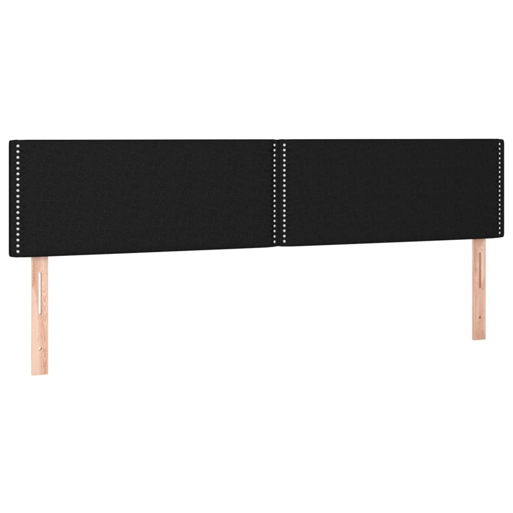 Hoofdbord LED 180x5x78/88 cm stof zwart is nu te koop bij PeponiXL, paradijselijk wonen!