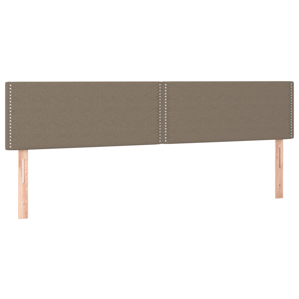 Hoofdbord LED 200x5x78/88 cm stof taupe is nu te koop bij PeponiXL, paradijselijk wonen!
