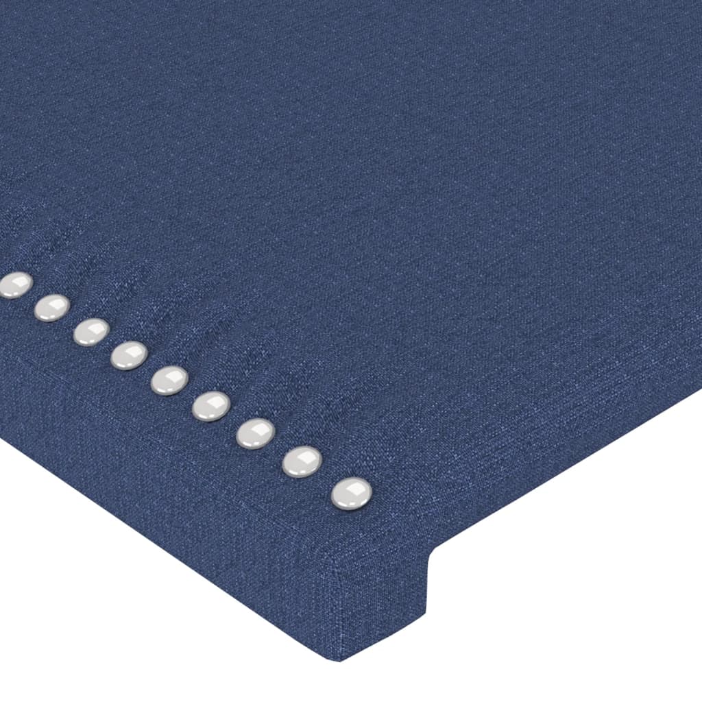 Hoofdbord LED 200x5x78/88 cm stof blauw is nu te koop bij PeponiXL, paradijselijk wonen!