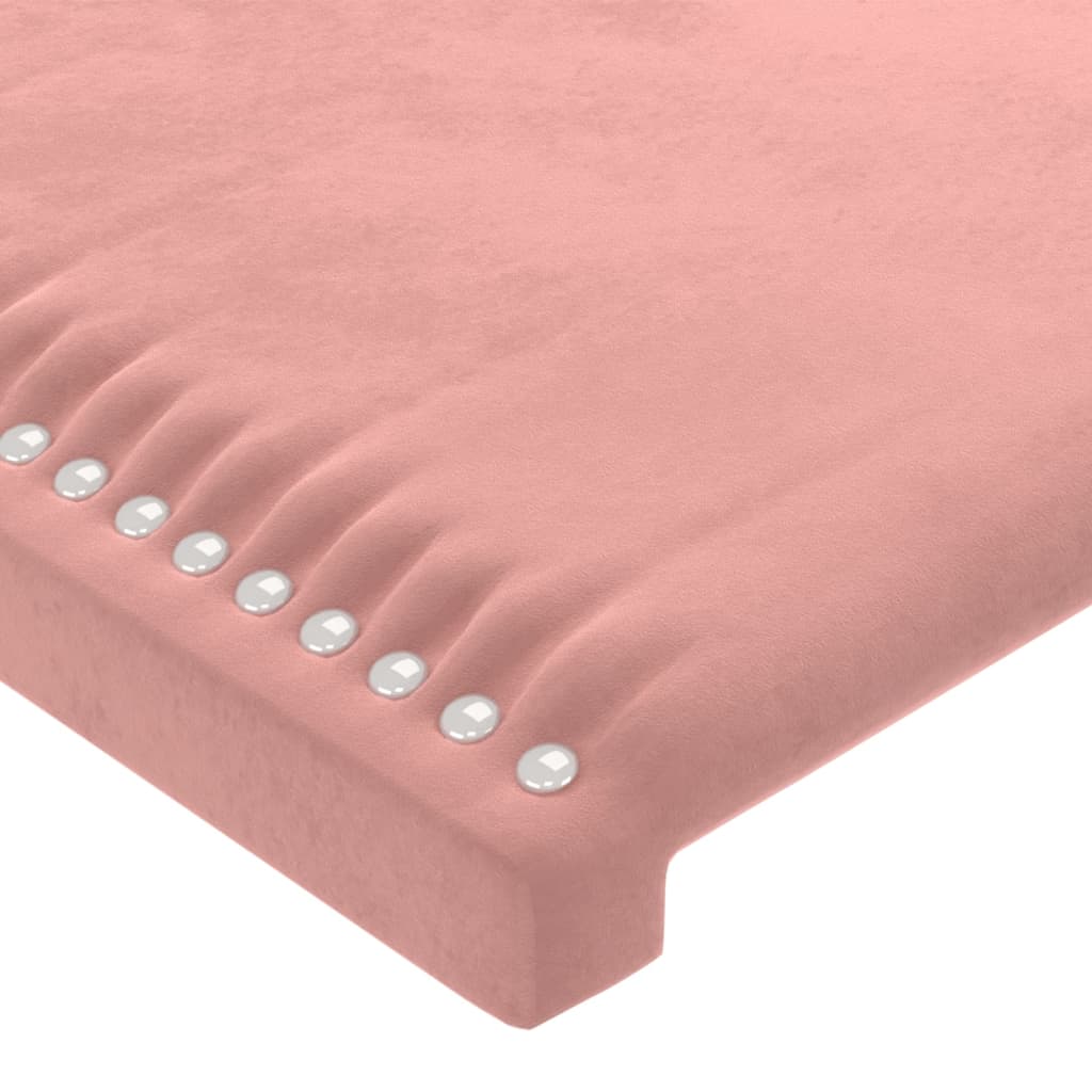 Hoofdbord LED 180x5x78/88 cm fluweel roze is nu te koop bij PeponiXL, paradijselijk wonen!