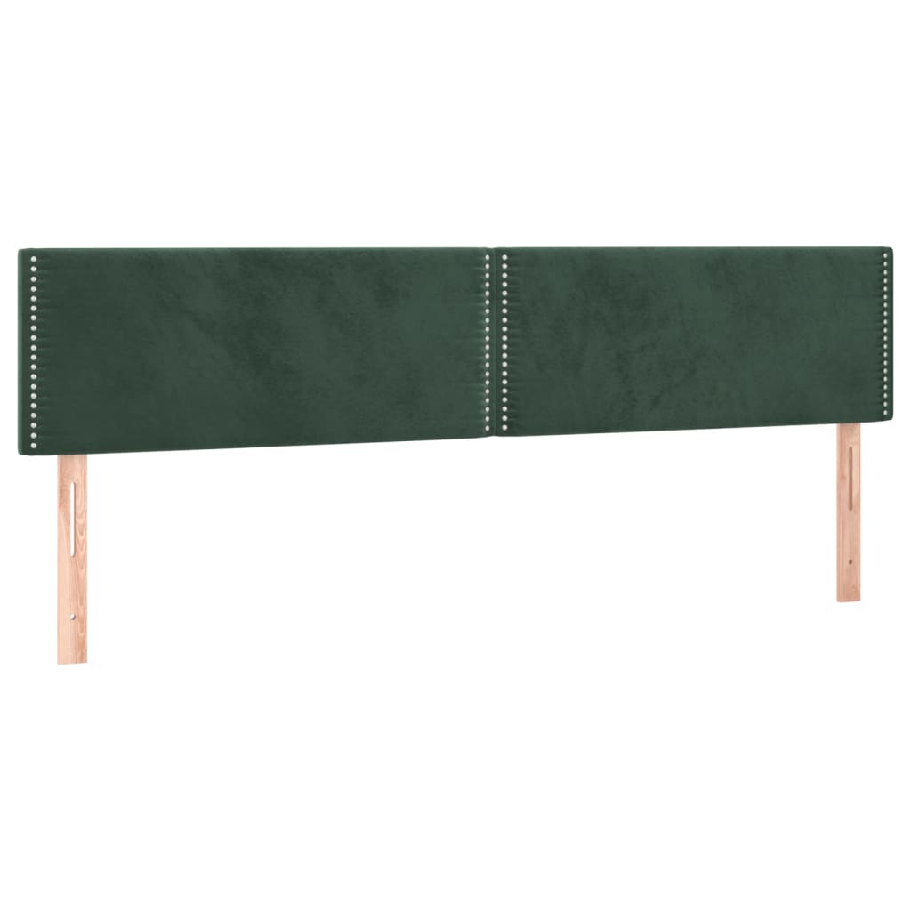 Hoofdbord LED 200x5x78/88 cm fluweel donkergroen is nu te koop bij PeponiXL, paradijselijk wonen!