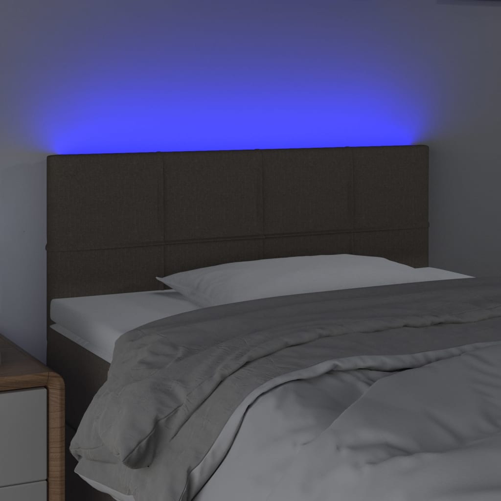 Hoofdbord LED 100x5x78/88 cm stof taupe is nu te koop bij PeponiXL, paradijselijk wonen!