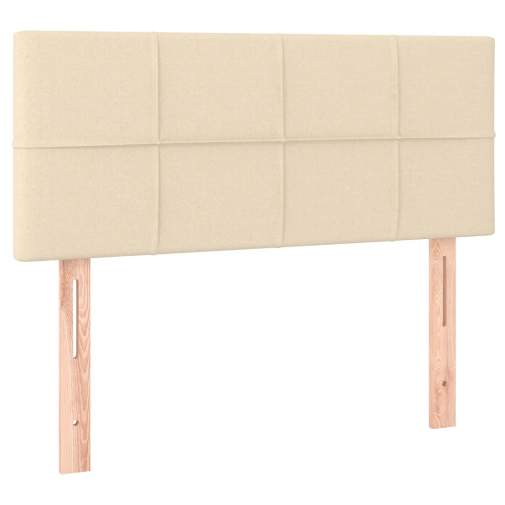 Hoofdbord LED 100x5x78/88 cm stof crèmekleurig is nu te koop bij PeponiXL, paradijselijk wonen!