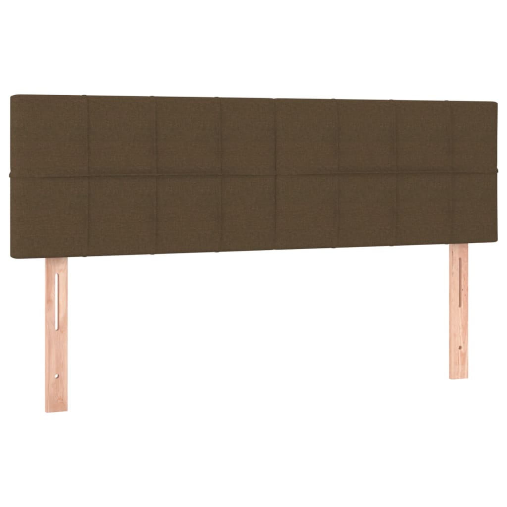 Hoofdbord LED 144x5x78/88 cm stof donkerbruin is nu te koop bij PeponiXL, paradijselijk wonen!