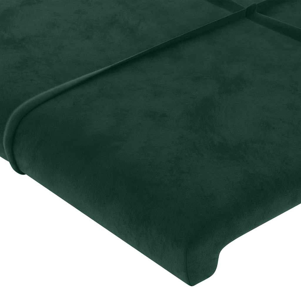Hoofdbord LED 80x5x78/88 cm fluweel donkergroen is nu te koop bij PeponiXL, paradijselijk wonen!