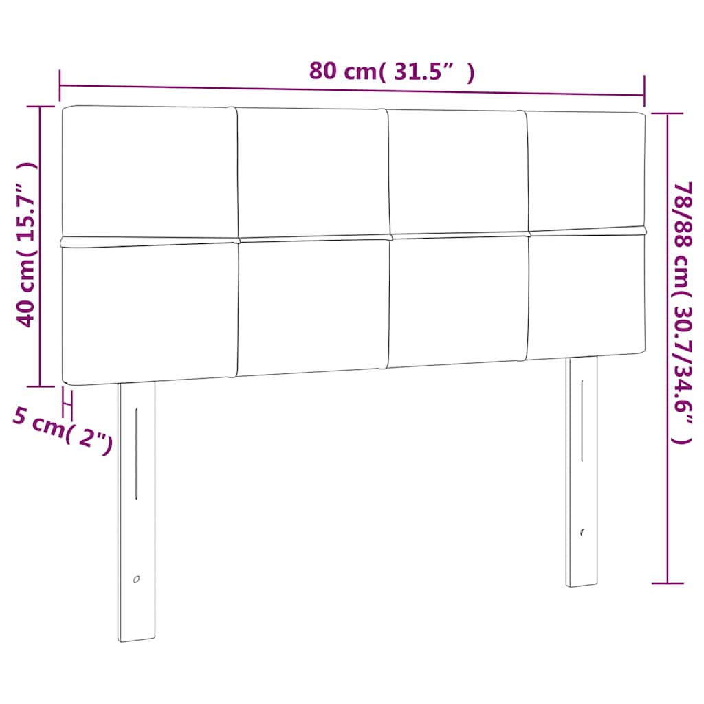 Hoofdbord LED 80x5x78/88 cm fluweel donkergroen is nu te koop bij PeponiXL, paradijselijk wonen!