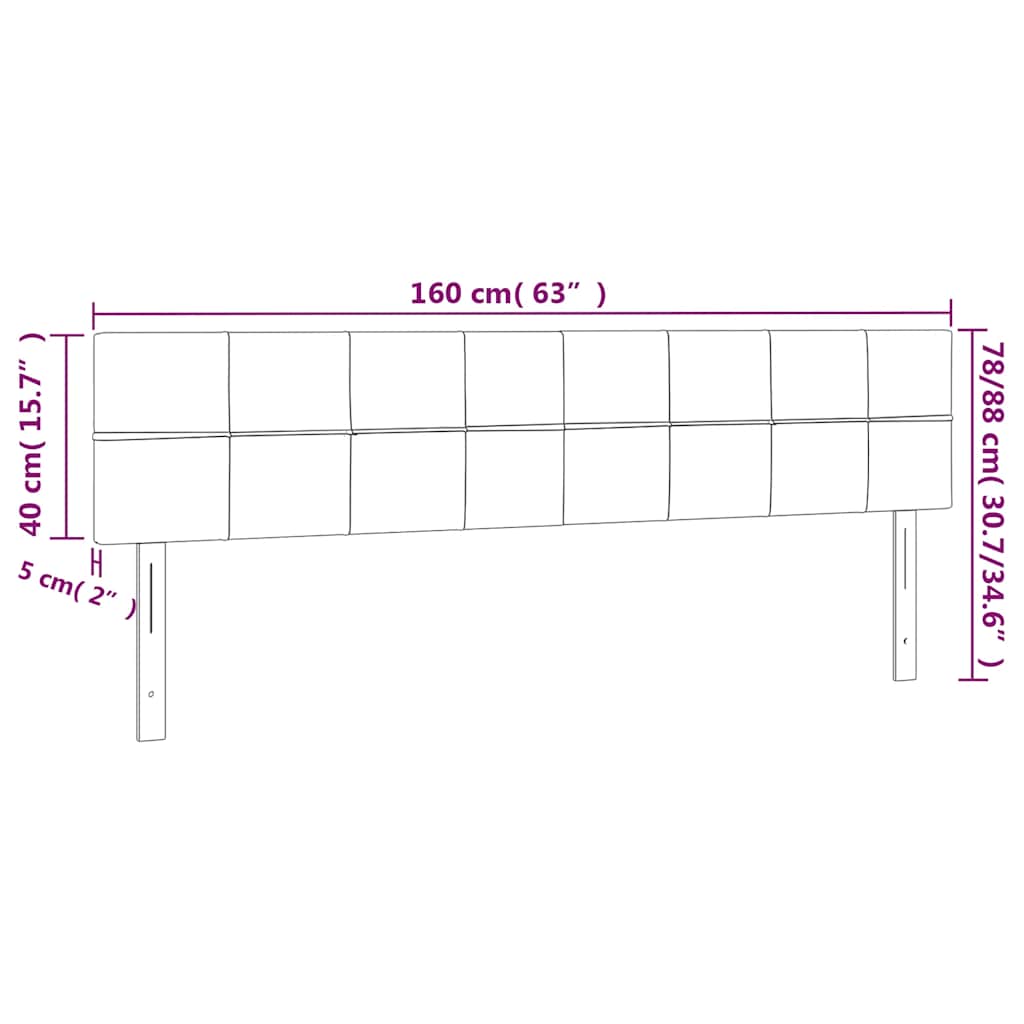 Hoofdbord LED 160x5x78/88 cm fluweel donkergroen is nu te koop bij PeponiXL, paradijselijk wonen!