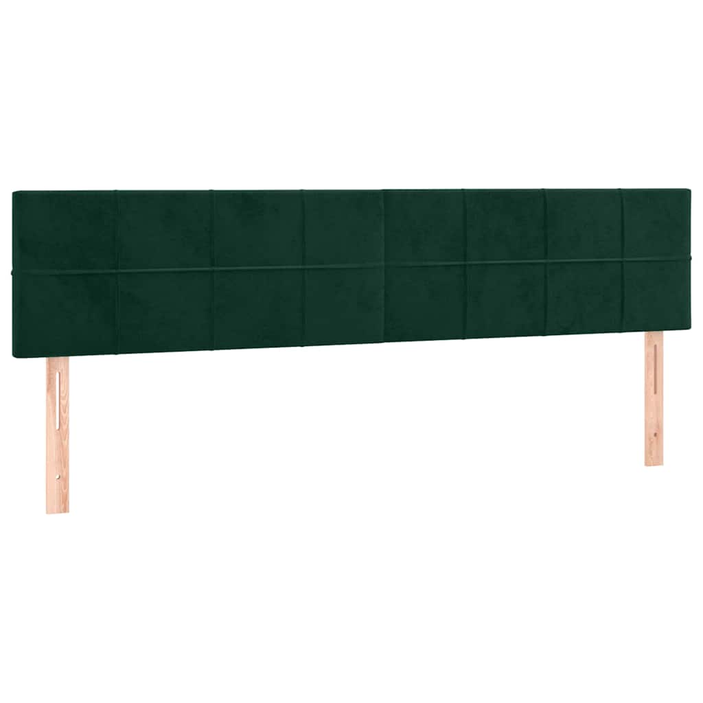 Hoofdbord LED 200x5x78/88 cm fluweel donkergroen is nu te koop bij PeponiXL, paradijselijk wonen!