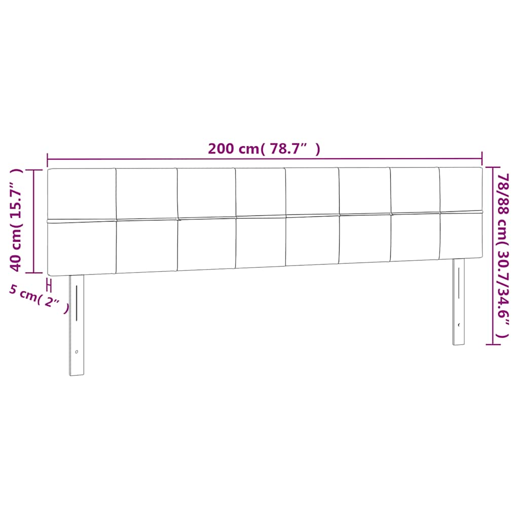 Hoofdbord LED 200x5x78/88 cm fluweel donkergroen is nu te koop bij PeponiXL, paradijselijk wonen!