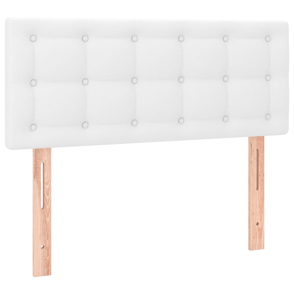 Hoofdbord LED 90x5x78/88 cm kunstleer wit is nu te koop bij PeponiXL, paradijselijk wonen!