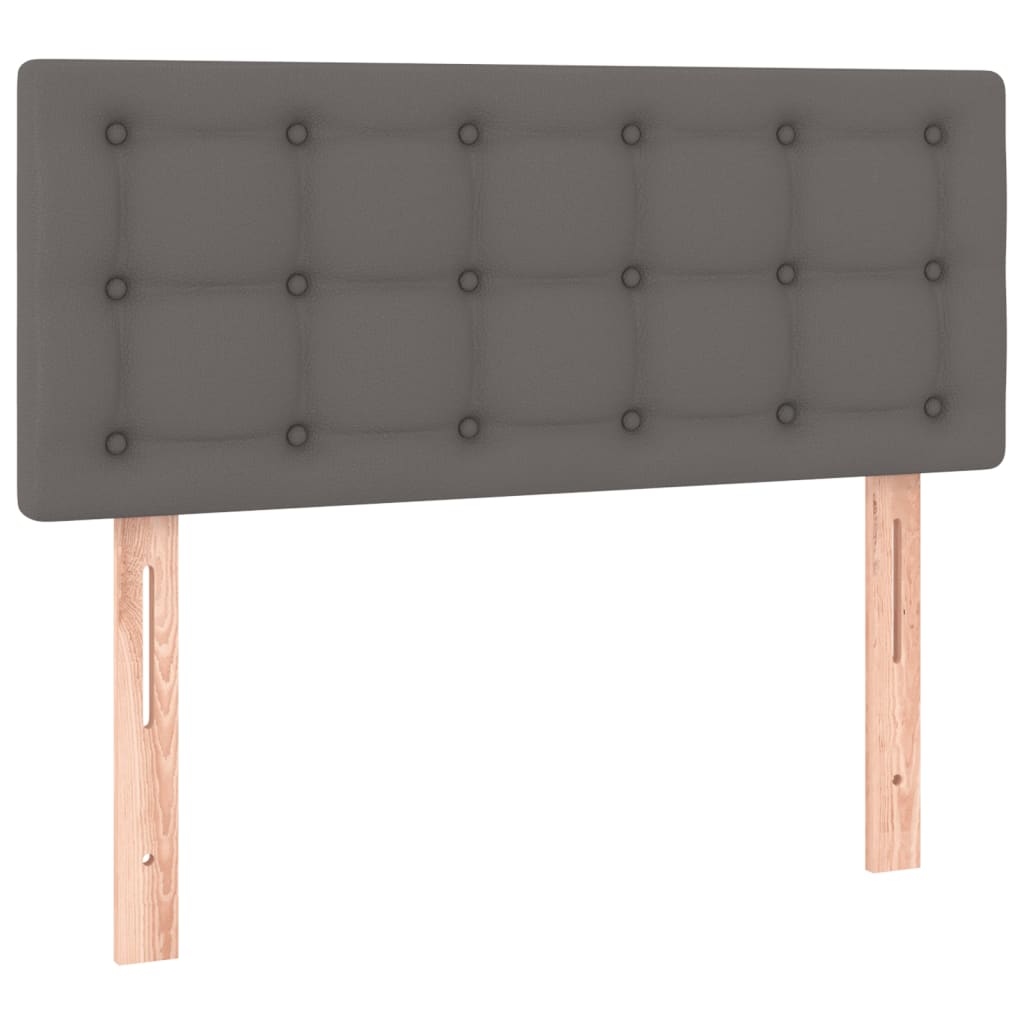 Hoofdbord LED 100x5x78/88 cm kunstleer grijs is nu te koop bij PeponiXL, paradijselijk wonen!
