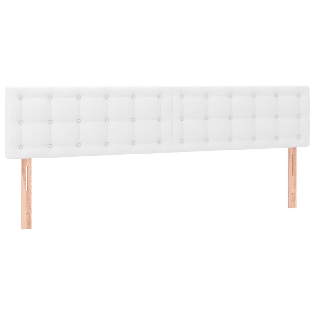 Hoofdbord LED 180x5x78/88 cm kunstleer wit is nu te koop bij PeponiXL, paradijselijk wonen!