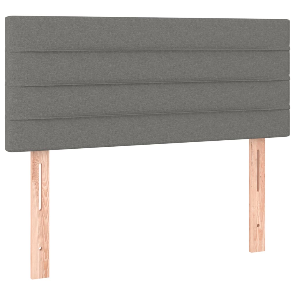 Hoofdbord LED 80x5x78/88 cm stof donkergrijs is nu te koop bij PeponiXL, paradijselijk wonen!