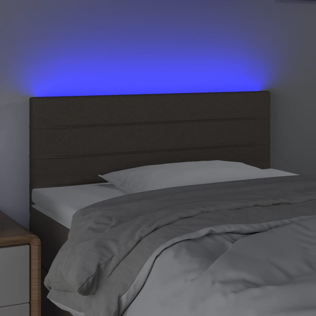 Hoofdbord LED 100x5x78/88 cm stof taupe is nu te koop bij PeponiXL, paradijselijk wonen!