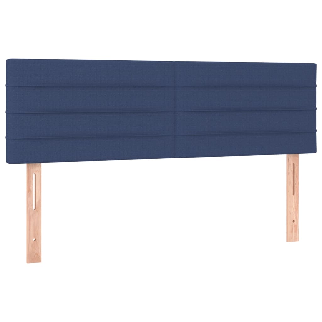 Hoofdbord LED 144x5x78/88 cm stof blauw is nu te koop bij PeponiXL, paradijselijk wonen!