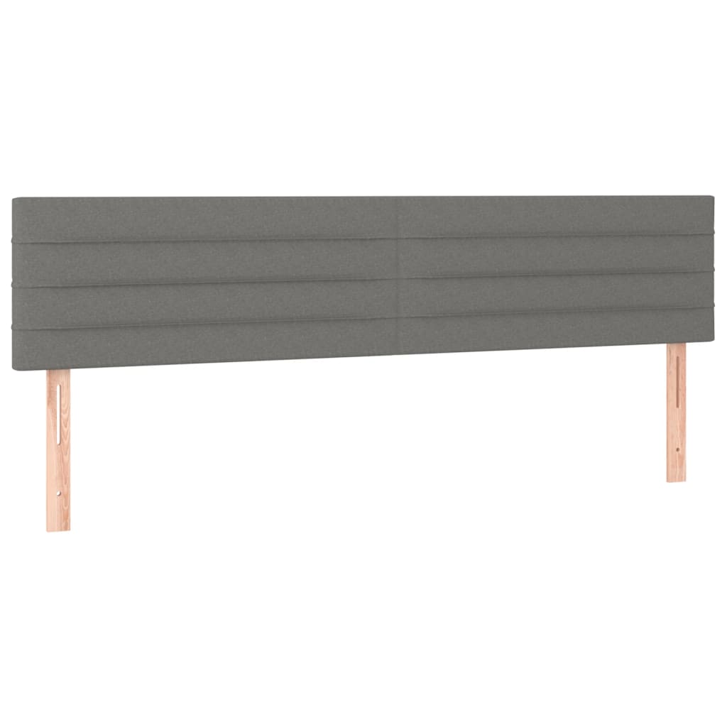 Hoofdbord LED 180x5x78/88 cm stof donkergrijs is nu te koop bij PeponiXL, paradijselijk wonen!