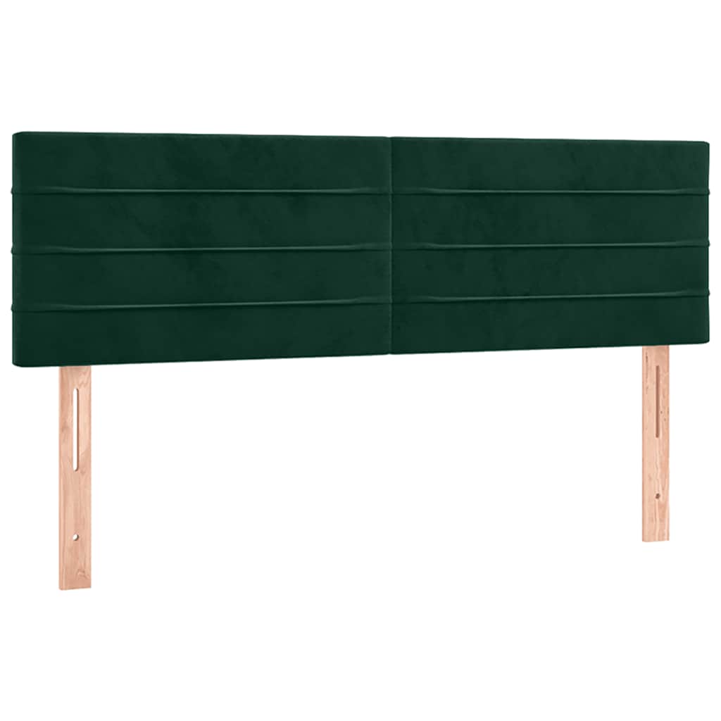 Hoofdbord LED 144x5x78/88 cm fluweel donkergroen is nu te koop bij PeponiXL, paradijselijk wonen!