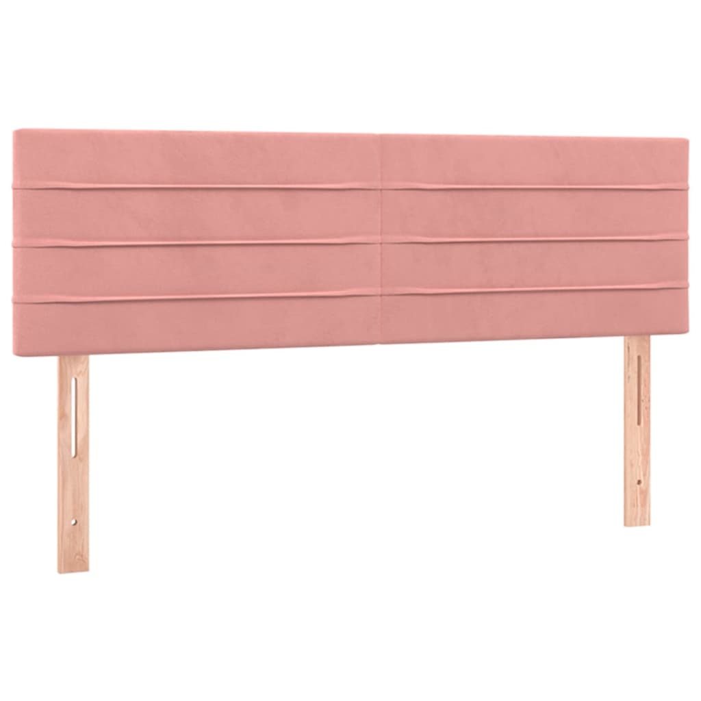 Hoofdbord LED 144x5x78/88 cm fluweel roze is nu te koop bij PeponiXL, paradijselijk wonen!