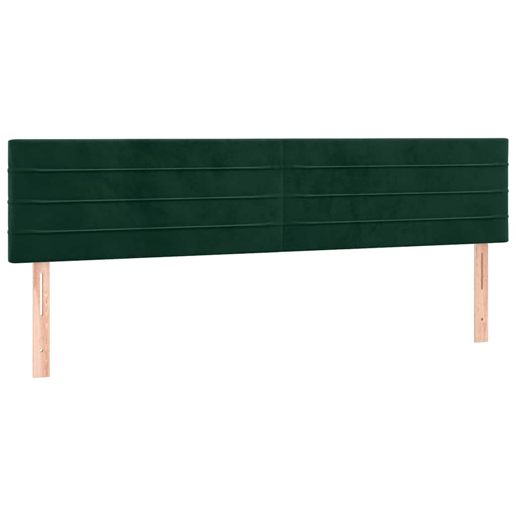 Hoofdbord LED 160x5x78/88 cm fluweel donkergroen is nu te koop bij PeponiXL, paradijselijk wonen!