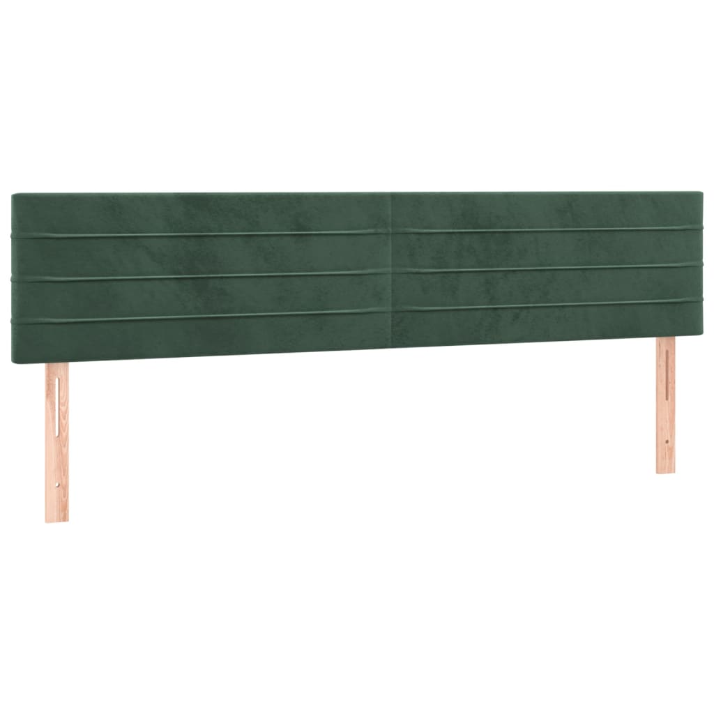 Hoofdbord LED 180x5x78/88 cm fluweel donkergroen is nu te koop bij PeponiXL, paradijselijk wonen!