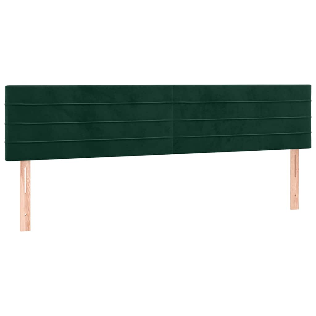 Hoofdbord LED 200x5x78/88 cm fluweel donkergroen is nu te koop bij PeponiXL, paradijselijk wonen!