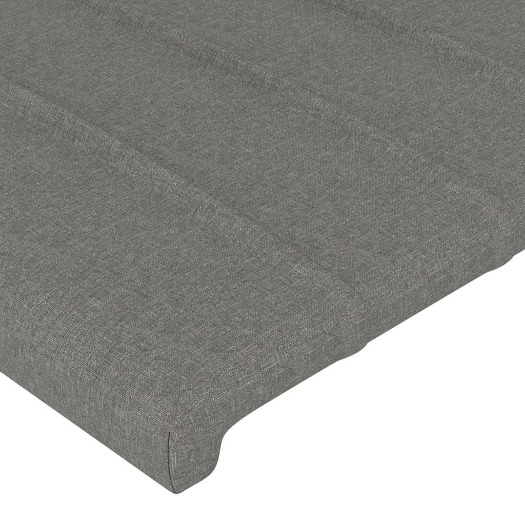 Hoofdbord LED 90x5x78/88 cm stof donkergrijs is nu te koop bij PeponiXL, paradijselijk wonen!