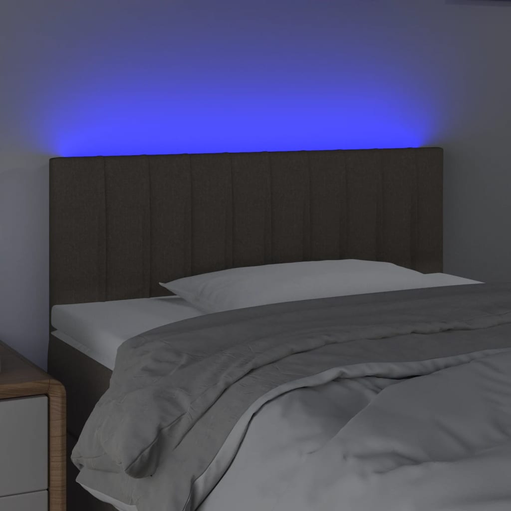 Hoofdbord LED 90x5x78/88 cm stof taupe is nu te koop bij PeponiXL, paradijselijk wonen!