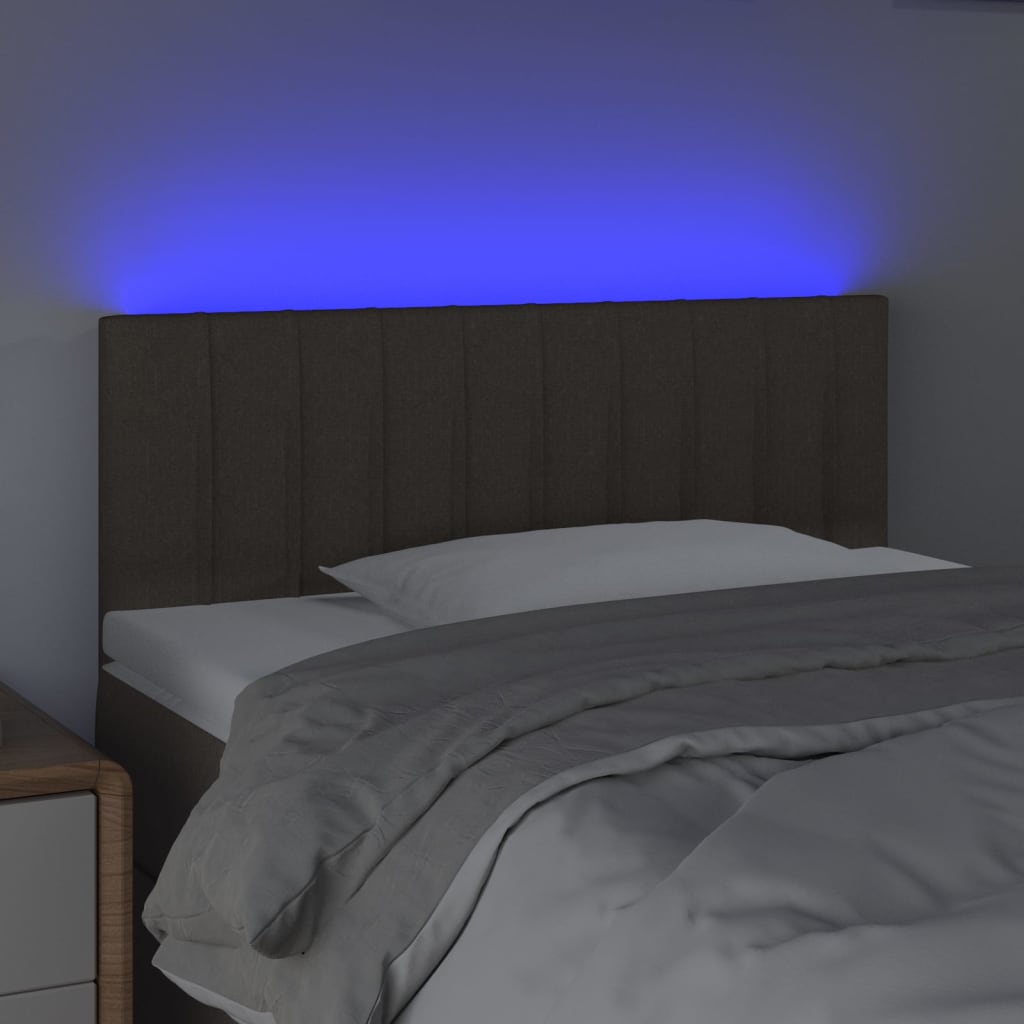 Hoofdbord LED 100x5x78/88 cm stof taupe is nu te koop bij PeponiXL, paradijselijk wonen!