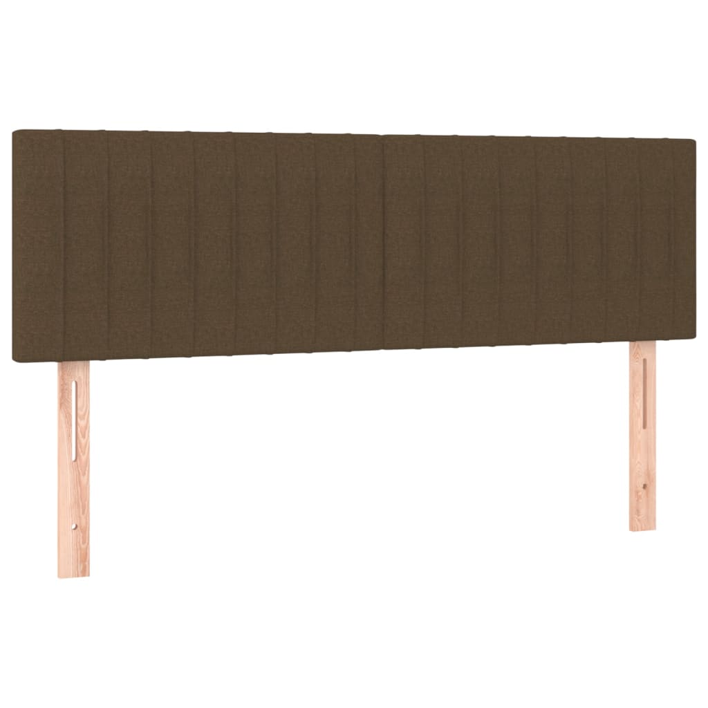 Hoofdbord LED 144x5x78/88 cm stof donkerbruin is nu te koop bij PeponiXL, paradijselijk wonen!