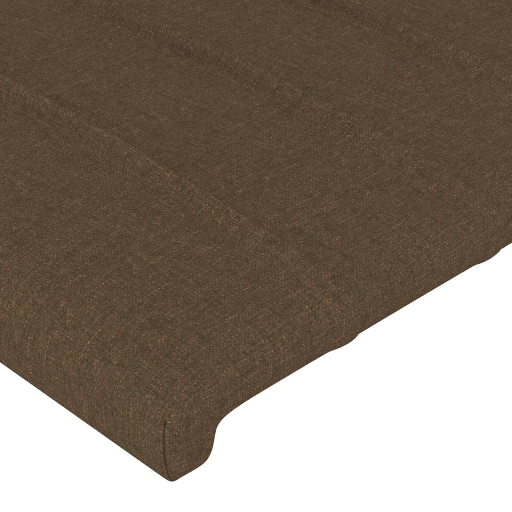 Hoofdbord LED 200x5x78/88 cm stof donkerbruin is nu te koop bij PeponiXL, paradijselijk wonen!