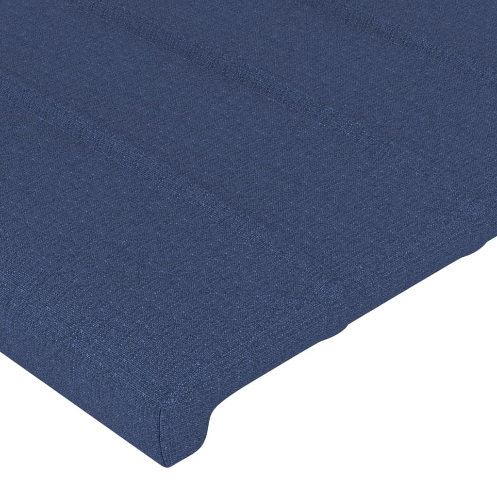 Hoofdbord LED 200x5x78/88 cm stof blauw is nu te koop bij PeponiXL, paradijselijk wonen!