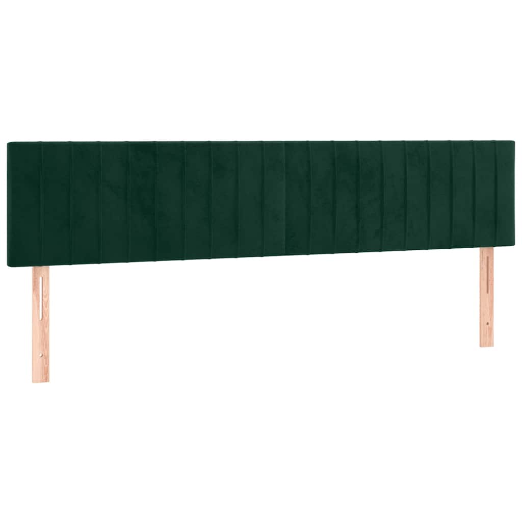 Hoofdbord LED 160x5x78/88 cm fluweel donkergroen is nu te koop bij PeponiXL, paradijselijk wonen!