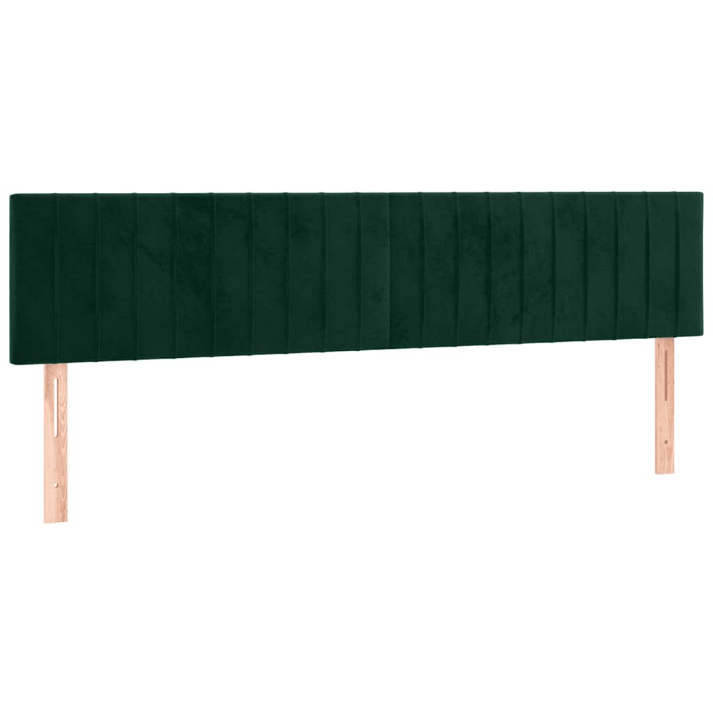 Hoofdbord LED 200x5x78/88 cm fluweel donkergroen is nu te koop bij PeponiXL, paradijselijk wonen!