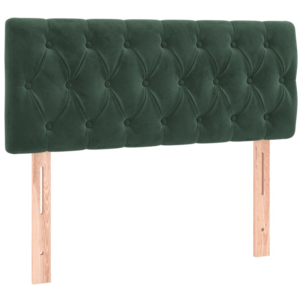Hoofdbord LED 90x7x78/88 cm fluweel donkergroen is nu te koop bij PeponiXL, paradijselijk wonen!