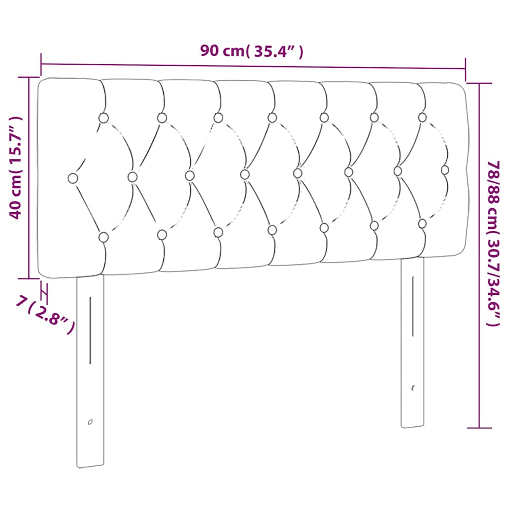 Hoofdbord LED 90x7x78/88 cm fluweel donkergroen is nu te koop bij PeponiXL, paradijselijk wonen!