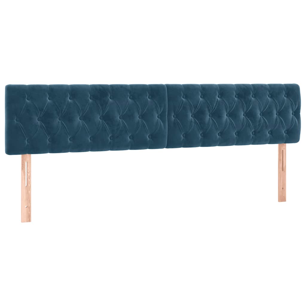 Hoofdbord LED 180x7x78/88 cm fluweel donkerblauw is nu te koop bij PeponiXL, paradijselijk wonen!
