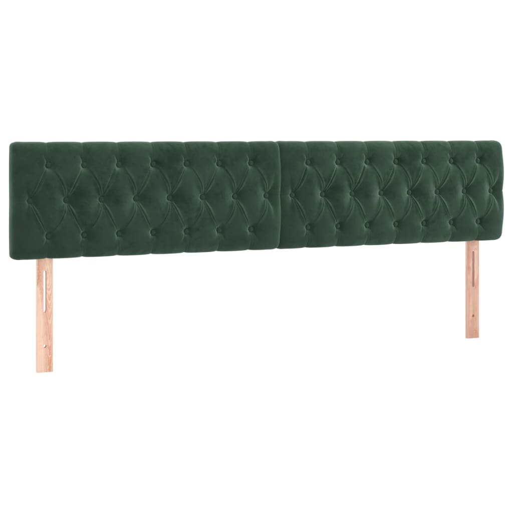 Hoofdbord LED 200x7x78/88 cm fluweel donkergroen is nu te koop bij PeponiXL, paradijselijk wonen!