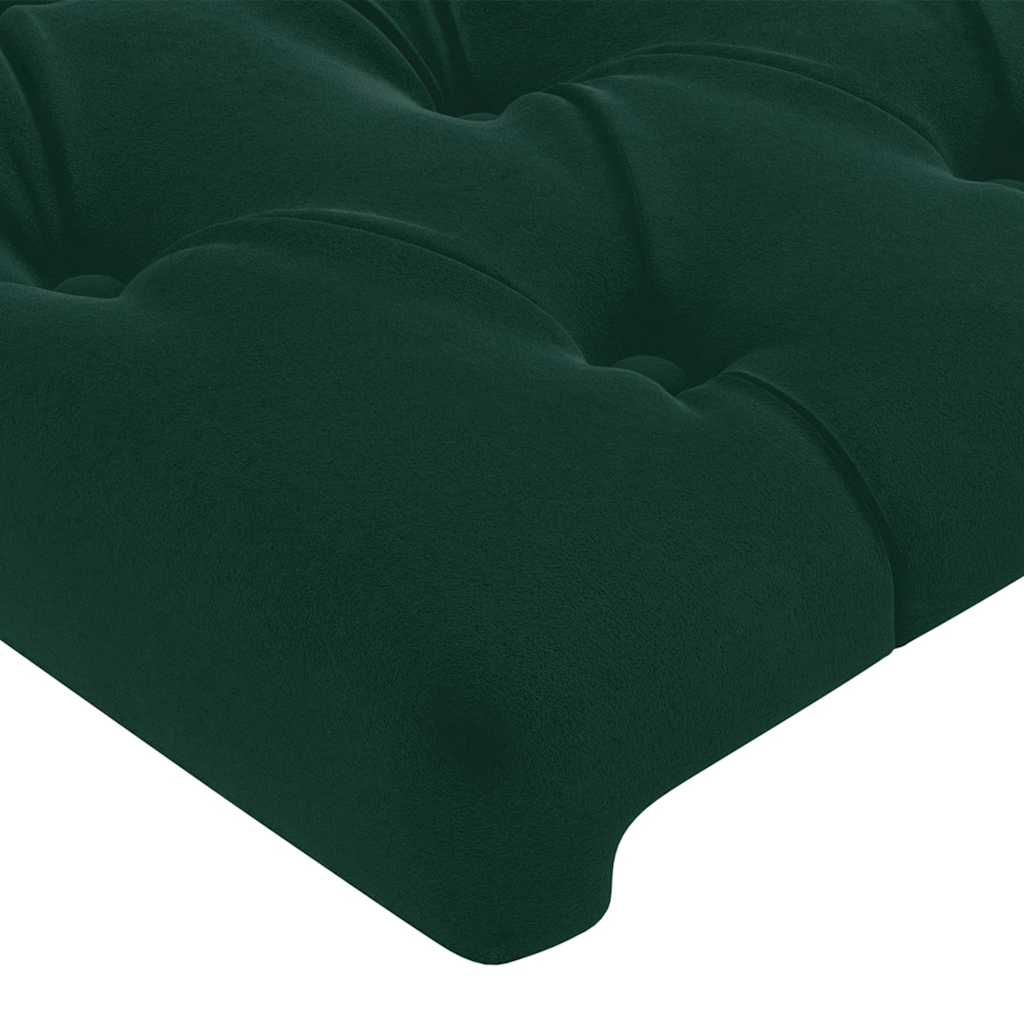 Hoofdbord LED 200x7x78/88 cm fluweel donkergroen is nu te koop bij PeponiXL, paradijselijk wonen!