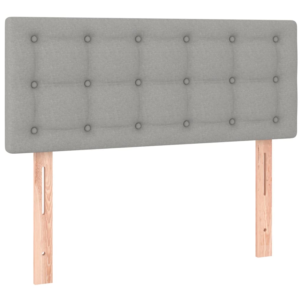 Hoofdbord LED 80x5x78/88 cm stof lichtgrijs is nu te koop bij PeponiXL, paradijselijk wonen!