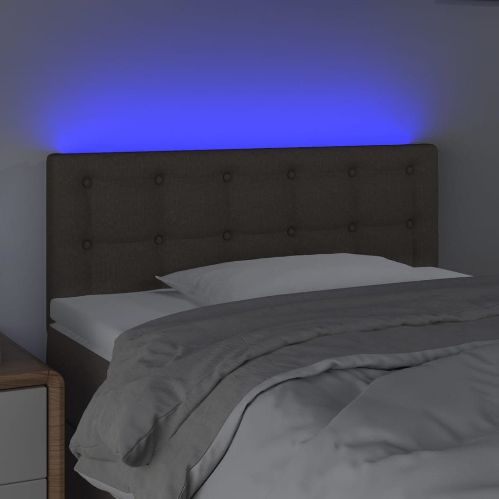 Hoofdbord LED 80x5x78/88 cm stof taupe is nu te koop bij PeponiXL, paradijselijk wonen!