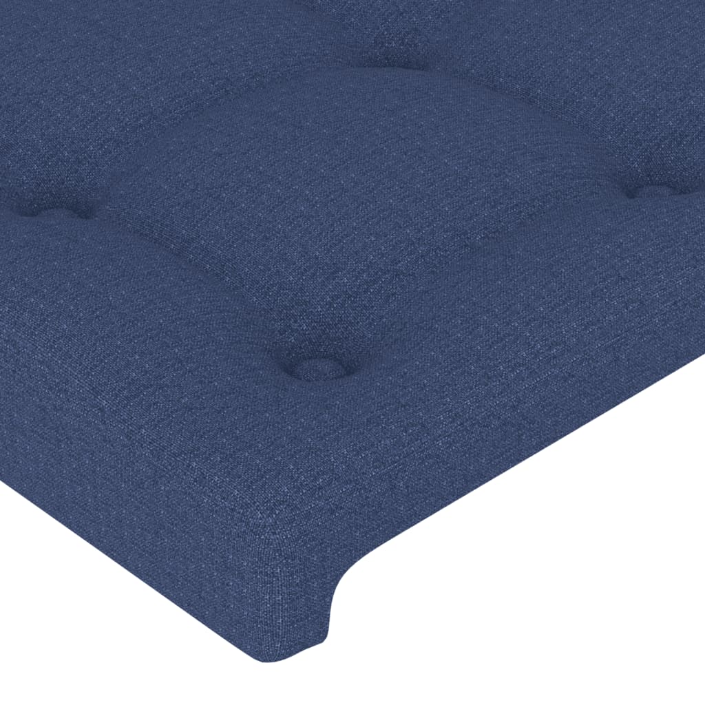 Hoofdbord LED 90x5x78/88 cm stof blauw is nu te koop bij PeponiXL, paradijselijk wonen!