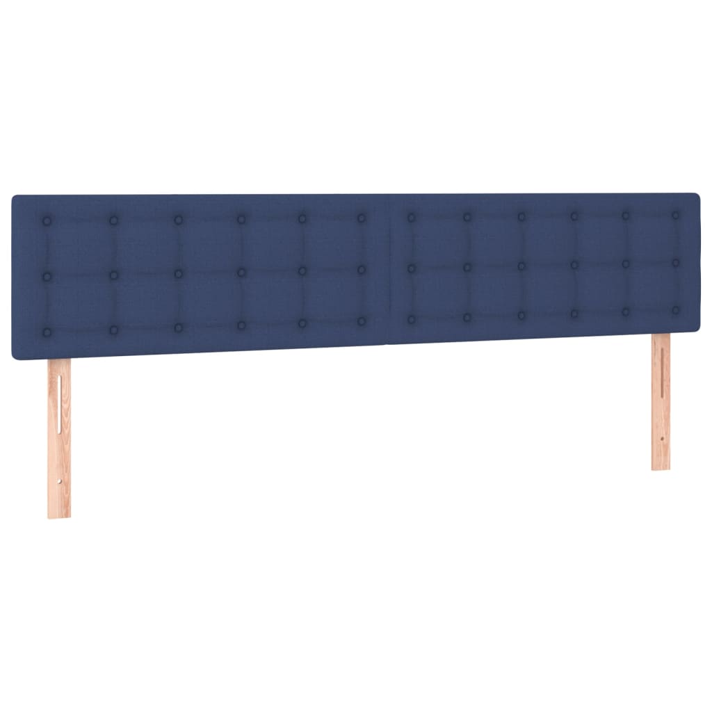 Hoofdbord LED 200x5x78/88 cm stof blauw is nu te koop bij PeponiXL, paradijselijk wonen!