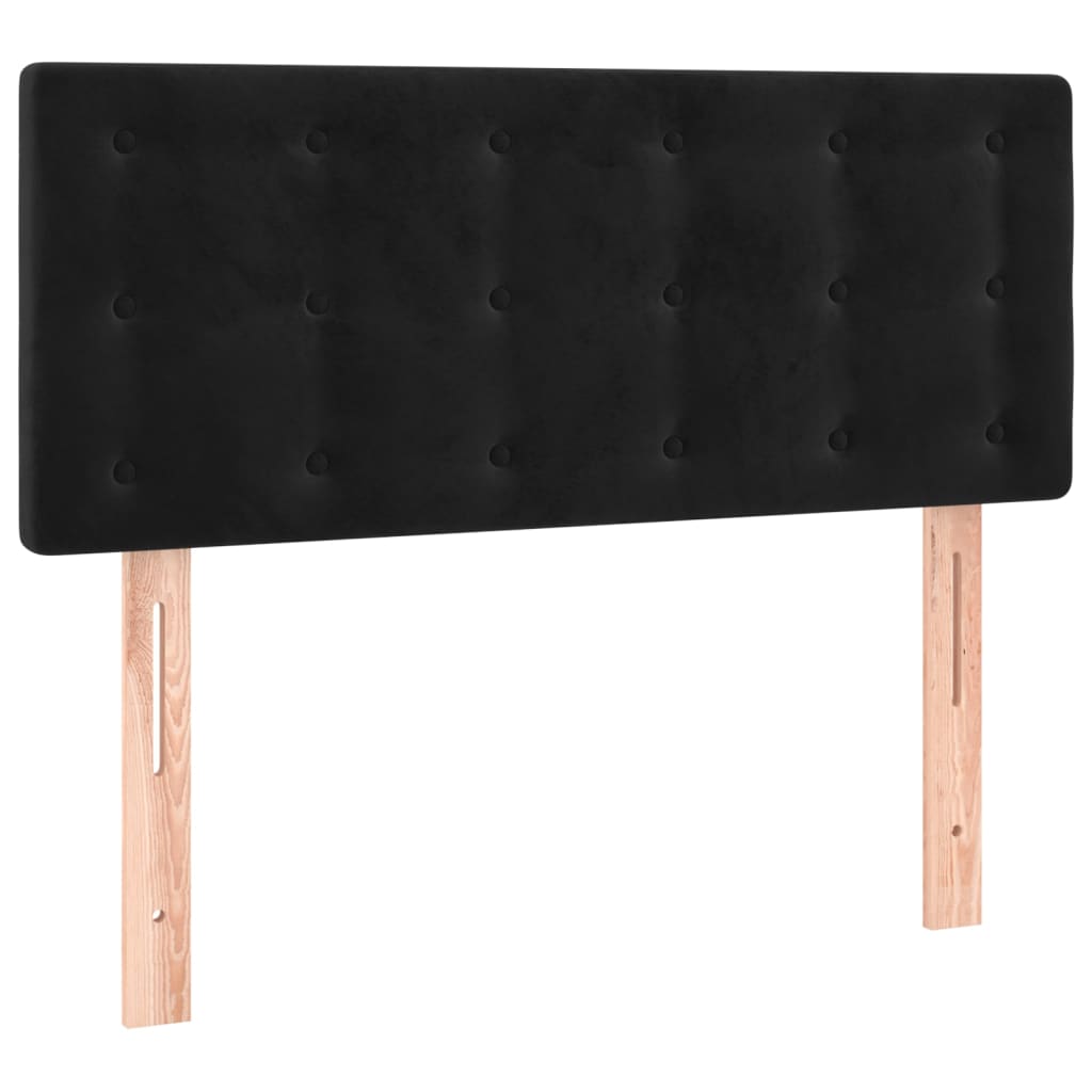 Hoofdbord LED 80x5x78/88 cm fluweel zwart is nu te koop bij PeponiXL, paradijselijk wonen!