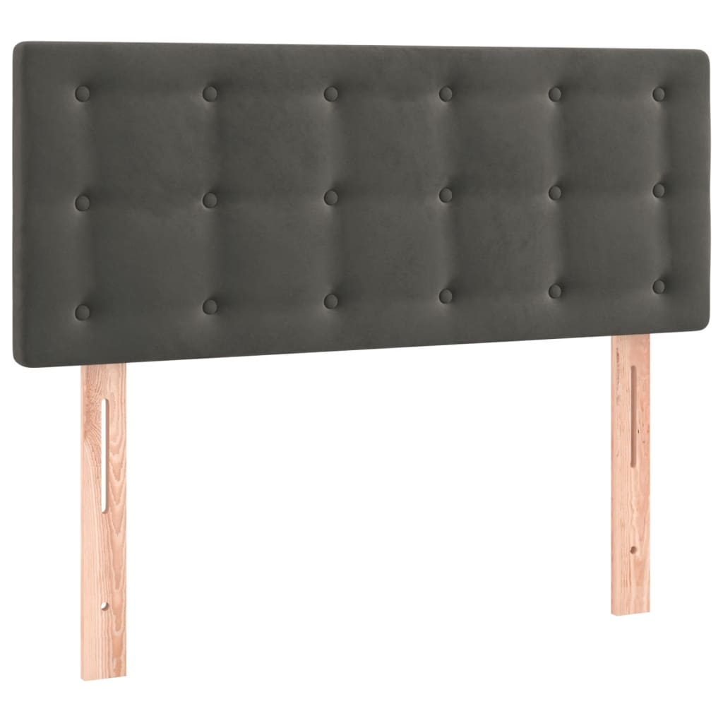 Hoofdbord LED 90x5x78/88 cm fluweel donkergrijs is nu te koop bij PeponiXL, paradijselijk wonen!