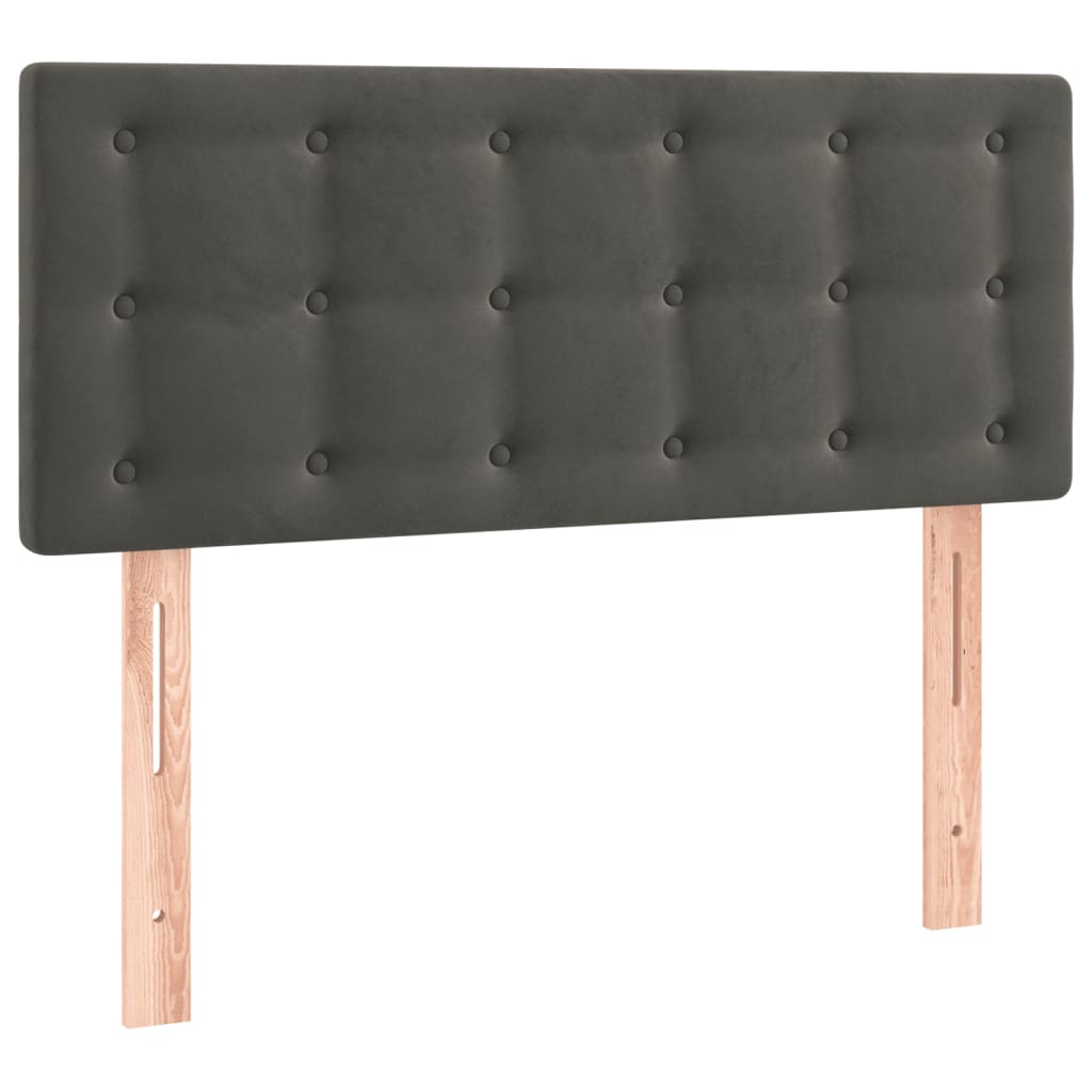 Hoofdbord LED 100x5x78/88 cm fluweel donkergrijs is nu te koop bij PeponiXL, paradijselijk wonen!