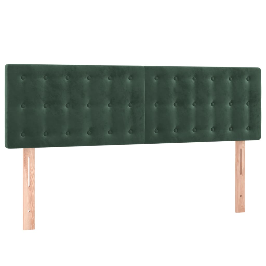 Hoofdbord LED 144x5x78/88 cm fluweel donkergroen is nu te koop bij PeponiXL, paradijselijk wonen!