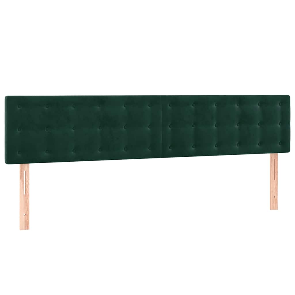 Hoofdbord LED 160x5x78/88 cm fluweel donkergroen is nu te koop bij PeponiXL, paradijselijk wonen!