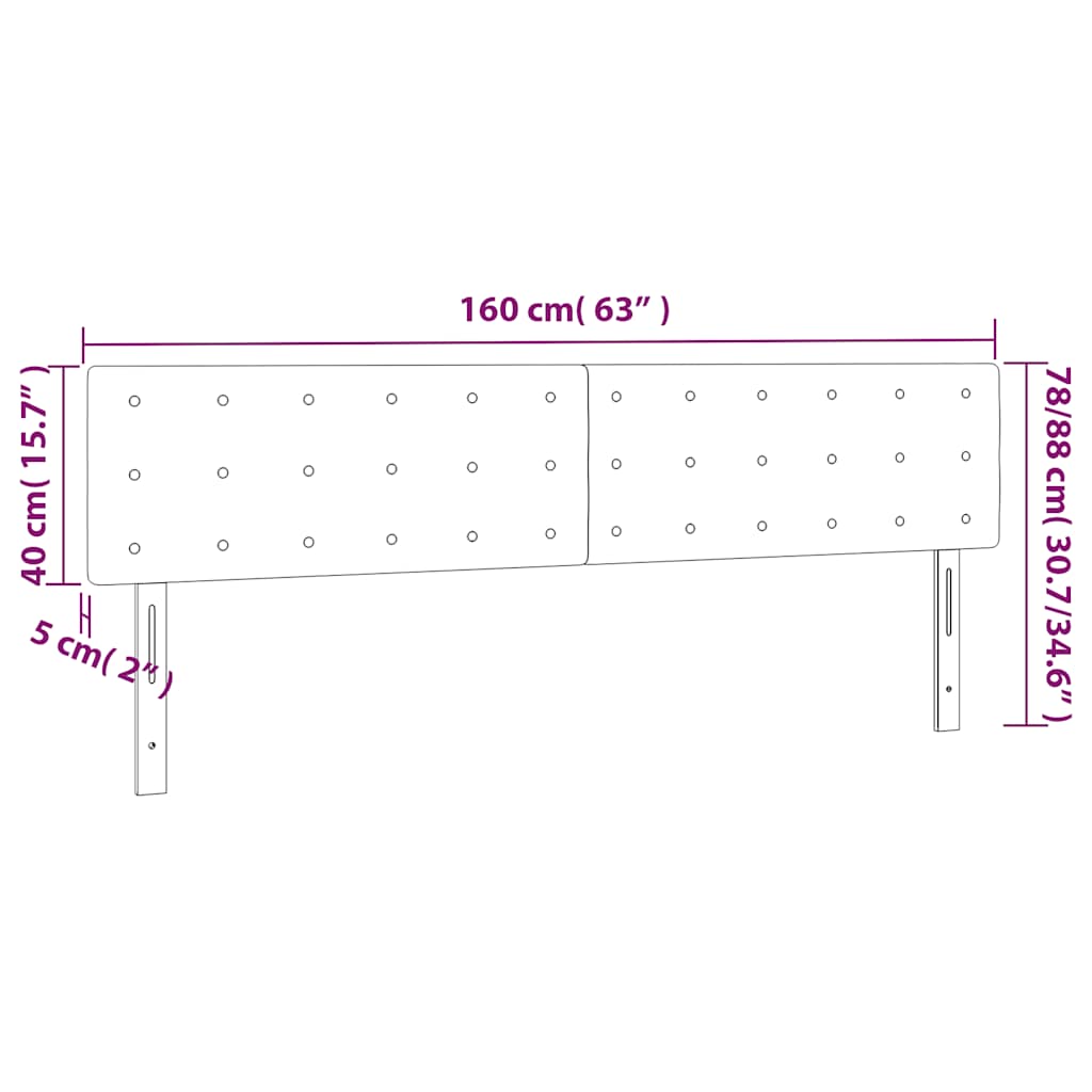 Hoofdbord LED 160x5x78/88 cm fluweel donkergroen is nu te koop bij PeponiXL, paradijselijk wonen!