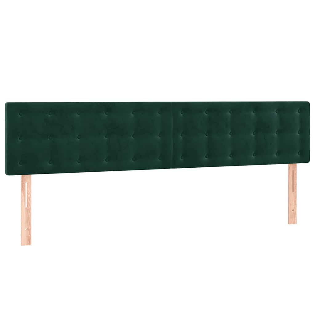 Hoofdbord LED 180x5x78/88 cm fluweel donkergroen is nu te koop bij PeponiXL, paradijselijk wonen!