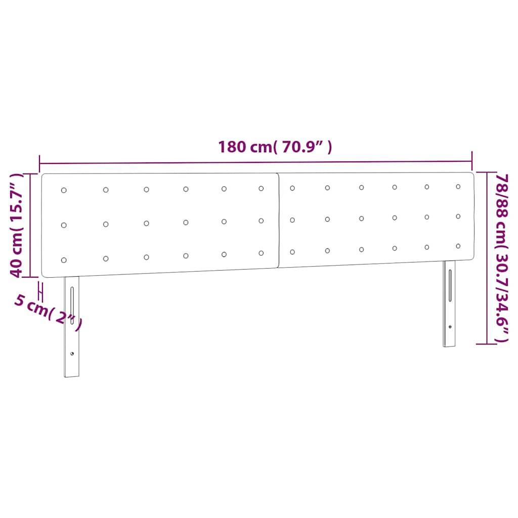 Hoofdbord LED 180x5x78/88 cm fluweel donkergroen is nu te koop bij PeponiXL, paradijselijk wonen!